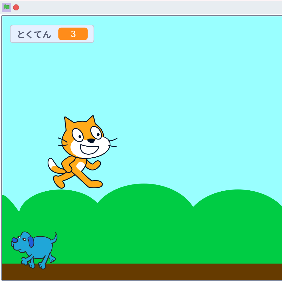 scratchジャンプゲーム